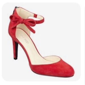 Nine West Howley Suede Pumps Red
